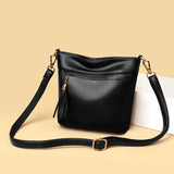 Soft Leather Chain Shoulder Crossbody Bag