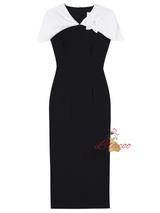 Black V-neck Beading Mother Of The Bride Dress