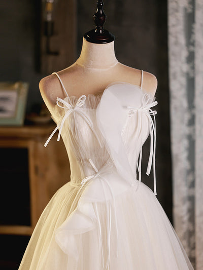 Ivory Tulle Pleats Homecoming Dress