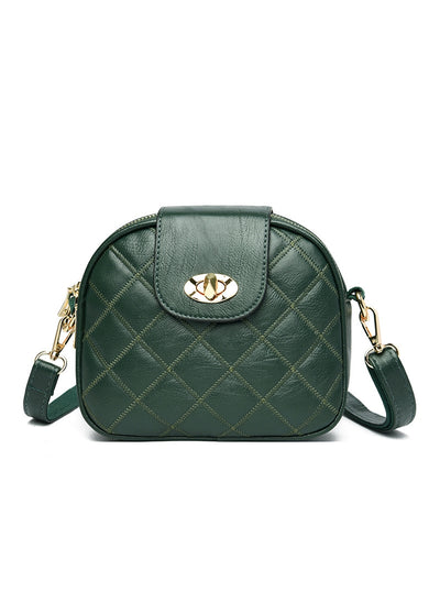 Small Round Bag Rhombic Dhoulder Crossbody Bag