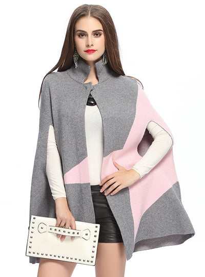 Knitted Cardigan Shawl Woolen Coat