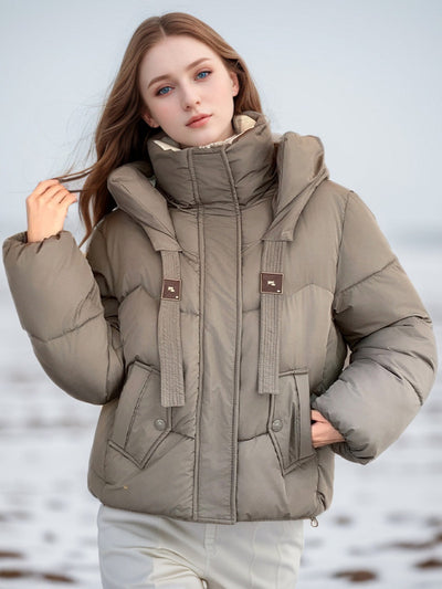 Short Hooded Padded Cotton-padded Jacket