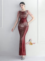 Sequins Beading Mermaid Prom Dress