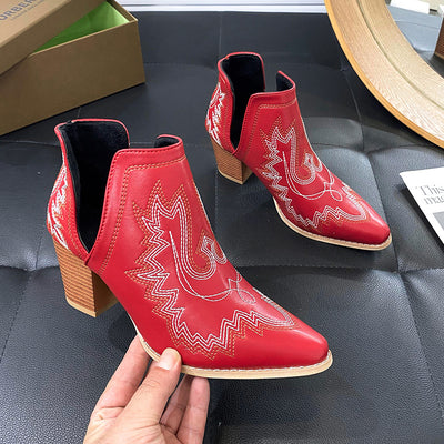 Round-headed Chelsea Thick Heels Martin Boots