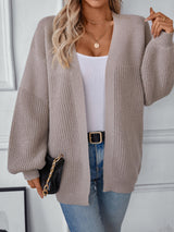 Casual Loose Knit Sweater Cardigan Coat