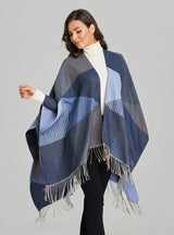Fringed Split Warm Cashmere Cloak
