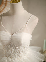 Tulle Sequins Appliques Homecoming Dress
