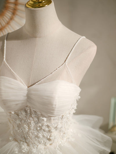 Tulle Sequins Appliques Homecoming Dress