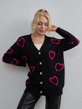 Love Contrasting Street Cardigan Sweater