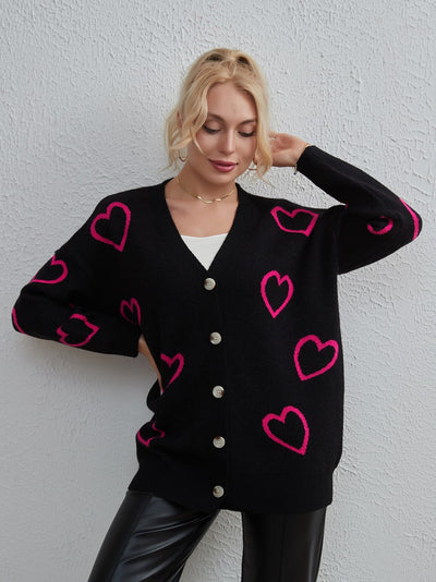 Love Contrasting Street Cardigan Sweater