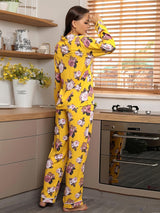Autumn and Winter Printed Long-sleeved Pajamas