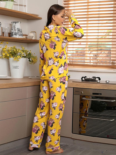 Autumn and Winter Printed Long-sleeved Pajamas