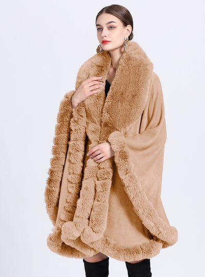 Woman Cape Size Knitted Cardigan Loose Coat