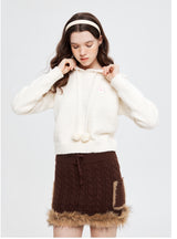 Retro Loose Hooded Sweater