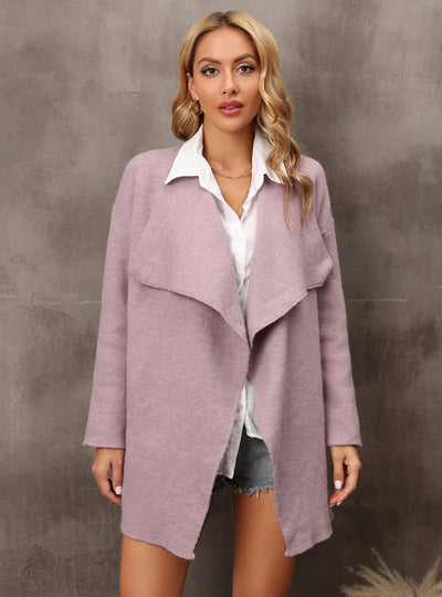 Large Size Knitted Sweater Coat
