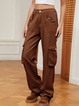 Retro Elastic Waist Casual Jeans