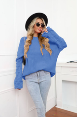 Large-size Pullover Knitted Sweater