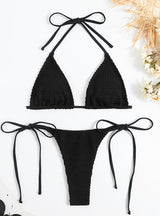 Solid Color Thread Cloth Sexy Bikini