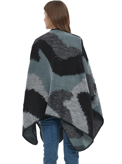 Double-sided Jacquard Cashmere-like Leopard Shawl