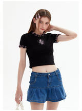 Embroidered Short-sleeved T-shirt