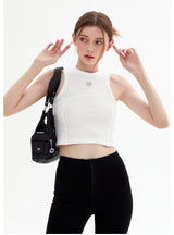 Solid Color Sexy Suspender Vest