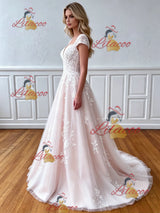 Tulle Lace Appliques Wedding Dress