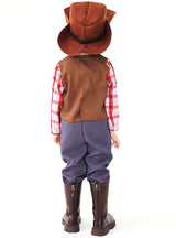 Children's Western Cattle Vest Jumpsuit Set