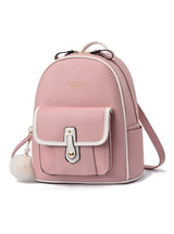 Women's PU Leather Backpack Girls School Backpack