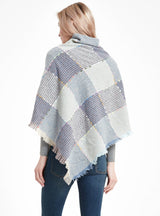 Triangular Large Plaid Bristle Scarf
