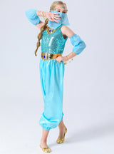 Halloween Girl Western Masked Aladdin Magic Lamp Costume