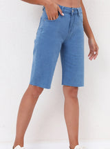 Elastic Light-colored Loose Casual Jeans