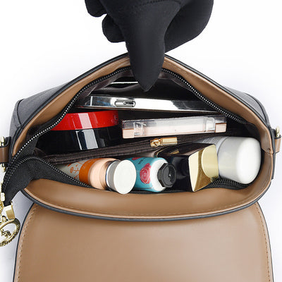 Crocodile-patterned Shoulder Bag