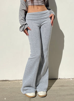 Solid Color High Waist Sports Pant