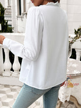 Long Sleeve Contrast Striped Shirt