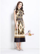 Palace Retro Print Long Dress