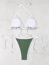 Women Triangular Split Bikini