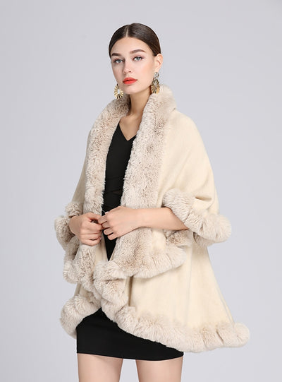 Knitted Cardigan Loose Shawl Cloak