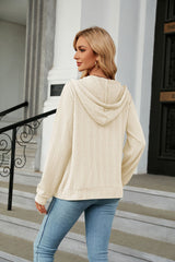 Loose Long Sleeve Zipper Pocket Coat