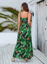 High Waist Split Bohemian Dress