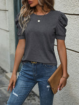 Casual Short Sleeve Pullover T-shirt