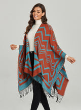 Fringe Fashion Warm Thick Split Shawl