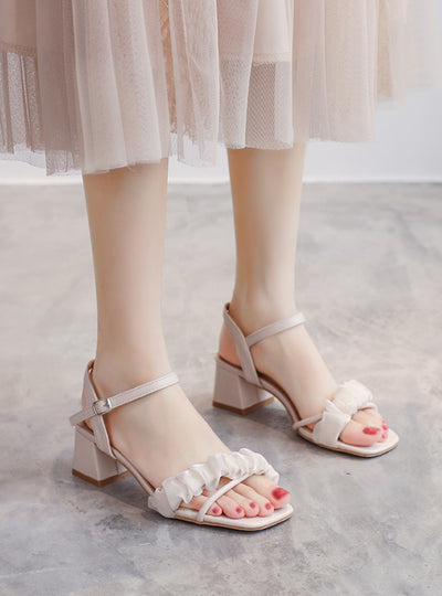 Medium Heel and Thick Heel Sandals