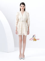 Palace V-neck Slim Mini Dress