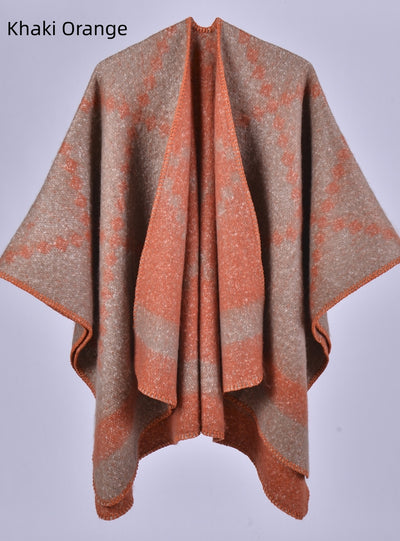 Cashmere Split Thick Warm Shawl