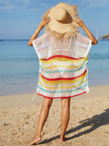 Beach Knitted Rainbow Holiday Bikini Cover Up