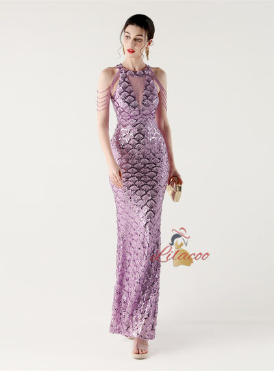 Memraid Sequins Beading Prom Dress