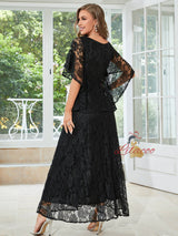 Women Short-sleeved Round Neck Dress