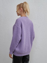 Sexy Loose Fashion Casual V-neck Sweater