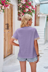 V-neck Loose Short Sleeve T-shirt