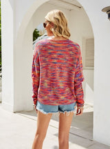 Loose Fashion Pullover Color Sweater